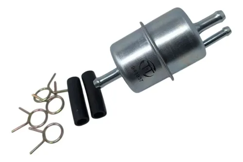Filtro Gasolina Universal Con Retorno + 2 Mangueras + 4 Clips