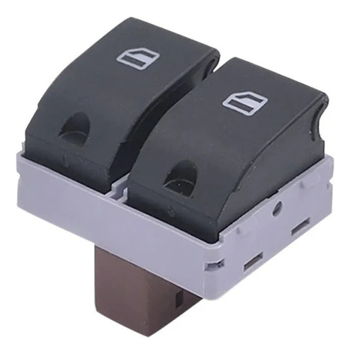 [2594 VW0170] Mando Boton Eleva Vidrios Gol Fox Spacefox Parati Marrón Piloto 4 PIN