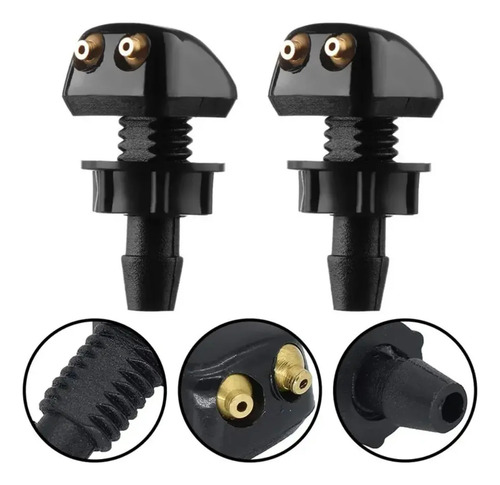 [2887 QWJ255] Sapitos (PAR) Wiper Rociador Capot Limpiaparabrisas Universal